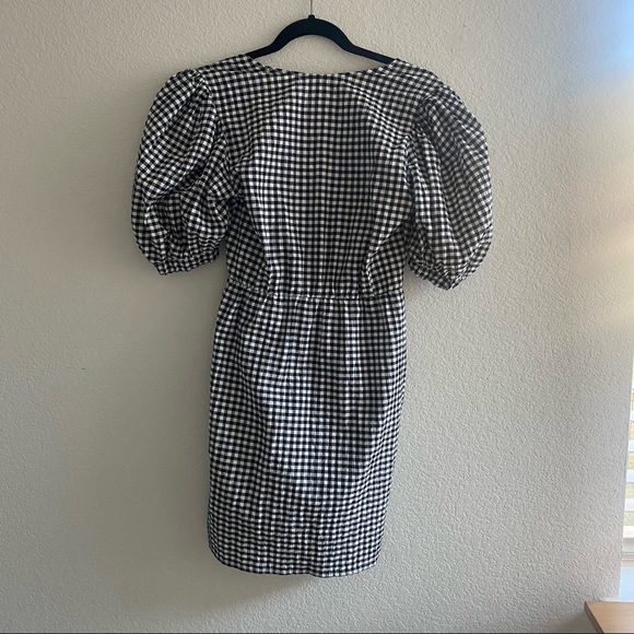 TOPSHOP Gingham Tulip Mini Dress - Picture 5 of 9